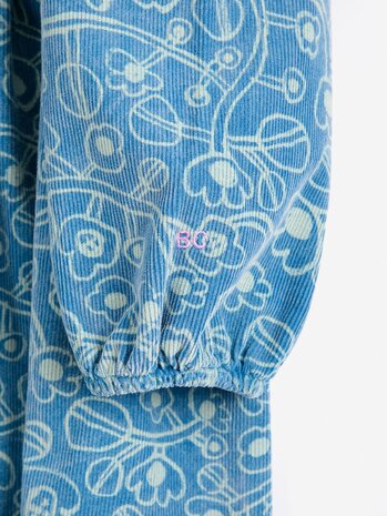 Bobo Choses Sketchy Flowers all over corduroy dress Bobo Choses Sketchy Flowers all over corduroy dress