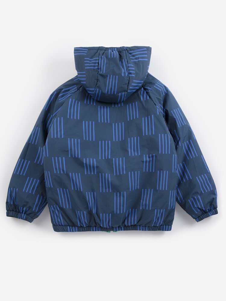 Bobo Choses Almost Moiré all over reversible anorak Bobo Choses Almost Moiré all over reversible anorak