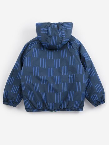 Bobo Choses Almost Moiré all over reversible anorak Bobo Choses Almost Moiré all over reversible anorak