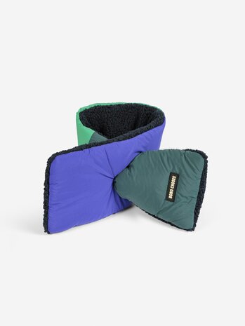 Bobo Choses Color Block sheepskin neck warmer blue/green Bobo Choses Color Block sheepskin neck warmer blue/green