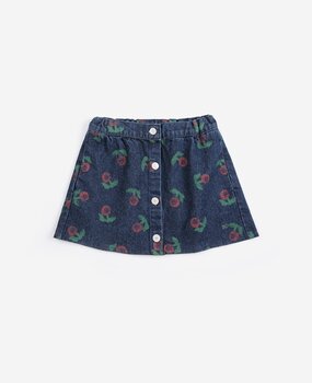 Bobo Choses Stamp Bloom all over denim skirt