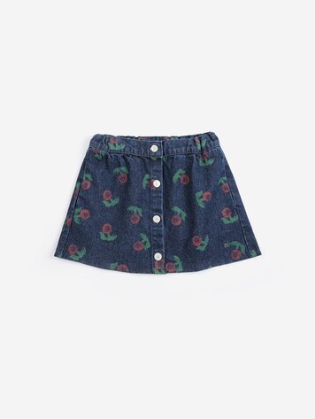 Bobo Choses Stamp Bloom all over denim skirt Bobo Choses Stamp Bloom all over denim skirt