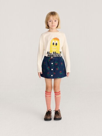 Bobo Choses Stamp Bloom all over denim skirt Bobo Choses Stamp Bloom all over denim skirt