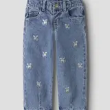 Name It 13255126 NMFBELLA BARREL GLITTER JEANS Unicorn