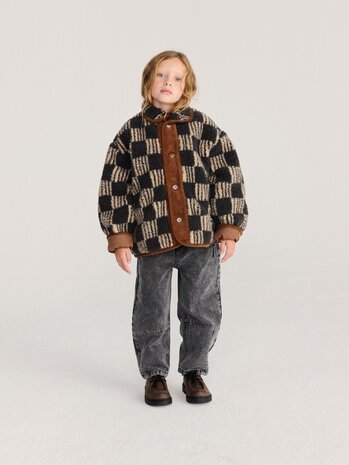 Bobo Choses Almost Moiré all over sheepskin jacket Bobo Choses Almost Moiré all over sheepskin jacket