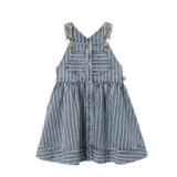 Goldie + Ace Pinstripe Denim Pinafore Goldie + Ace Pinstripe Denim Pinafore