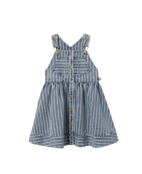 Goldie +  Ace Pinstripe Denim Pinafore