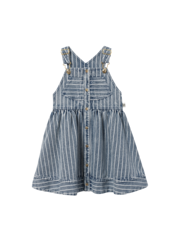 Goldie +  Ace Pinstripe Denim Pinafore