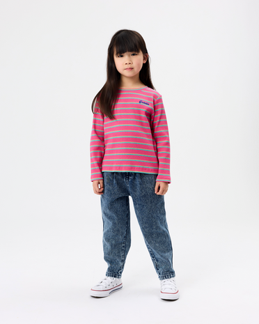 Goldie +  Ace Pink Stripe Rib Top