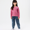 Goldie +  Ace Pink Stripe Rib Top