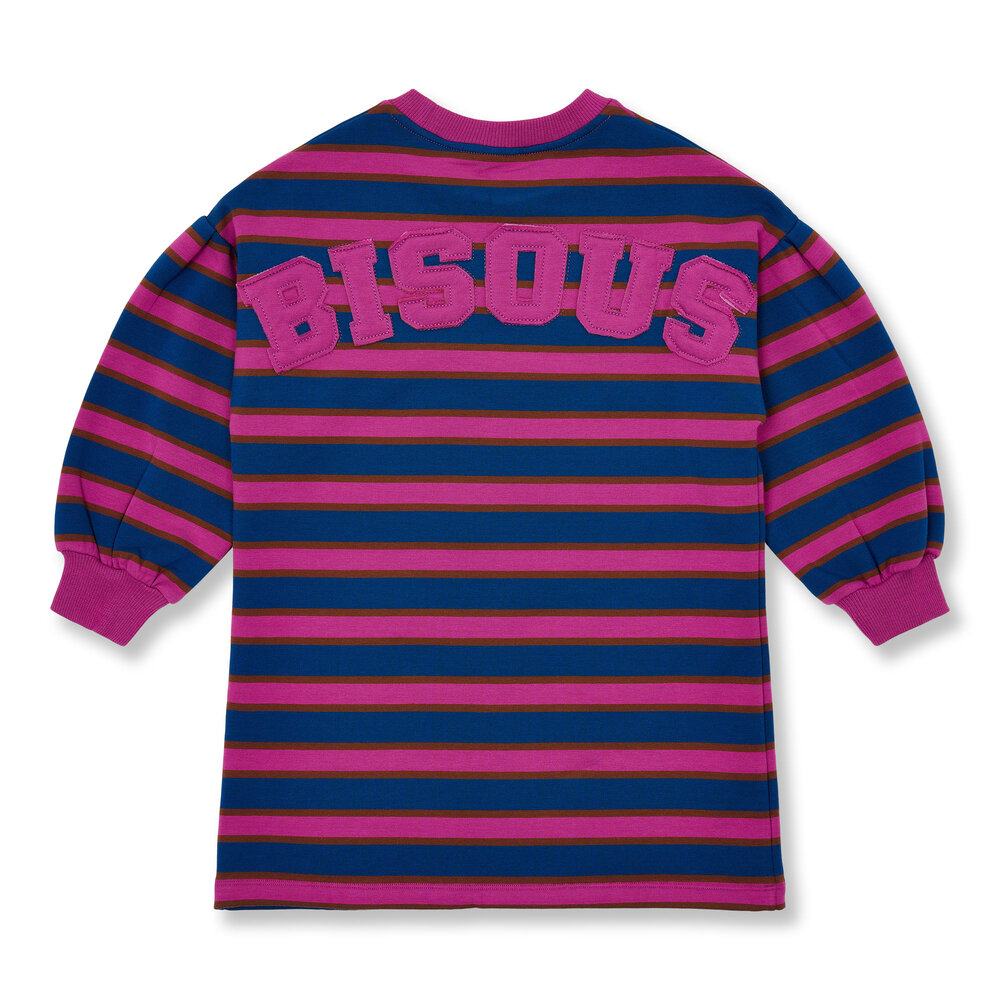 Petit Blush Sweater Dress Bisous Stripe Petit Blush Sweater Dress Bisous Stripe