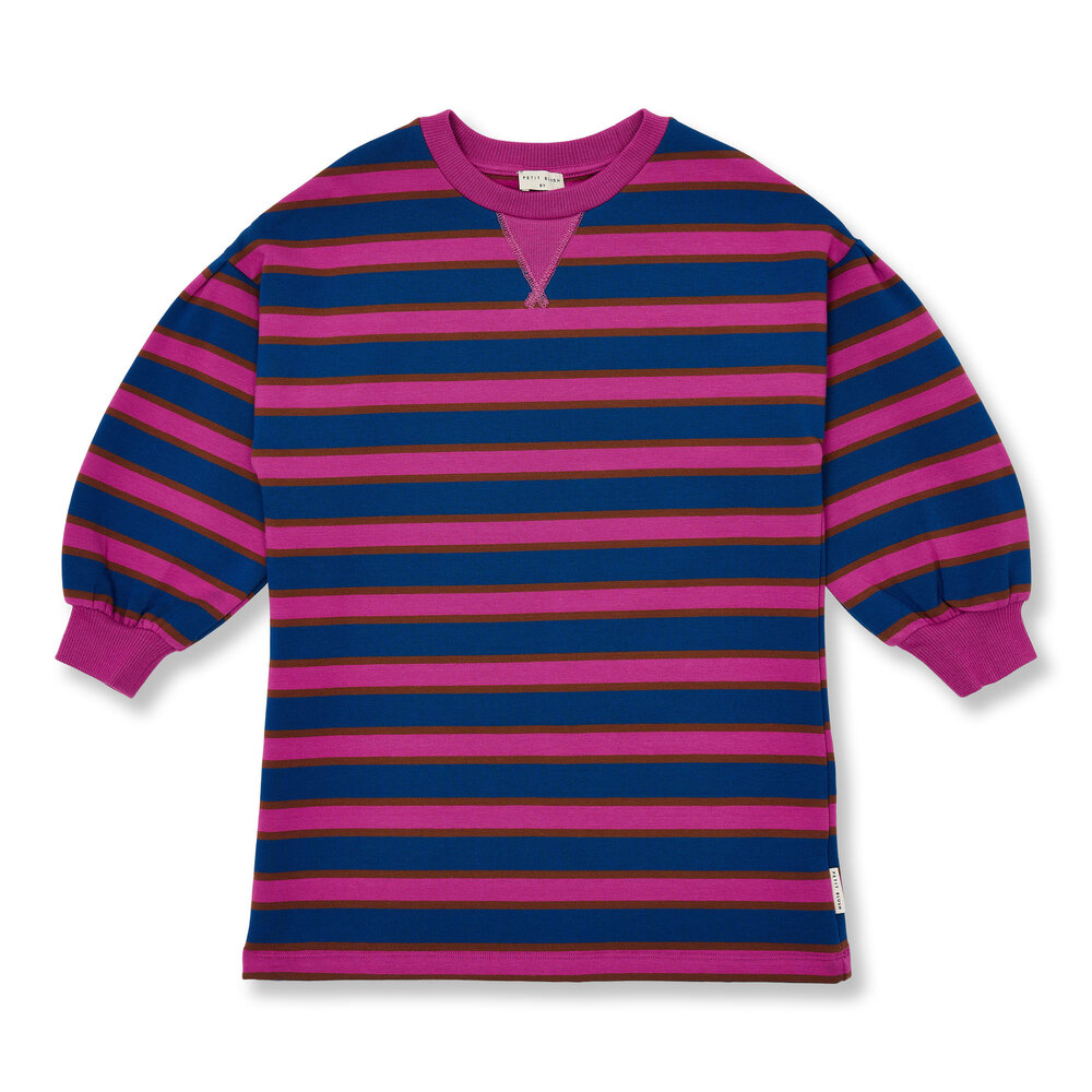 Petit Blush Sweater Dress Bisous Stripe Petit Blush Sweater Dress Bisous Stripe