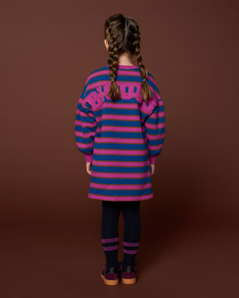 Petit Blush Sweater Dress Bisous Stripe Petit Blush Sweater Dress Bisous Stripe
