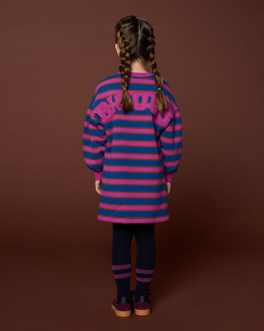 Petit Blush Sweater Dress Bisous Stripe Petit Blush Sweater Dress Bisous Stripe