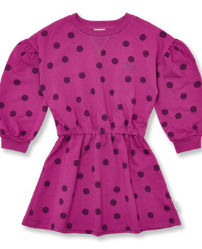 Petit Blush Skater Dress Dots Deep Orchid