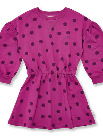 Petit Blush Skater Dress Dots Deep Orchid