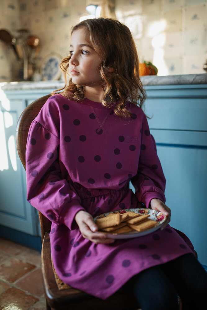 Petit Blush Skater Dress Dots Deep Orchid Petit Blush Skater Dress Dots Deep Orchid
