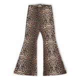Petit Blush Bowie Flared Pants Leopard Aop
