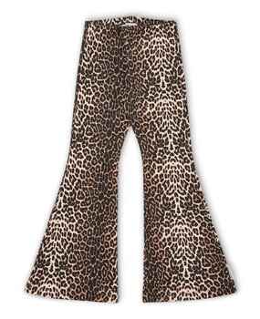 Petit Blush Bowie Flared Pants Leopard Aop