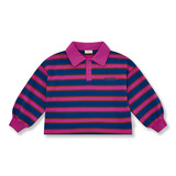 Petit Blush Polo Sweater Stripe