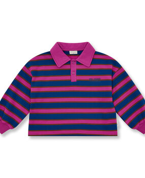 Petit Blush Polo Sweater Stripe