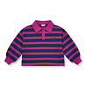Petit Blush Polo Sweater Stripe Petit Blush Polo Sweater Stripe