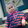 Petit Blush Polo Sweater Stripe Petit Blush Polo Sweater Stripe