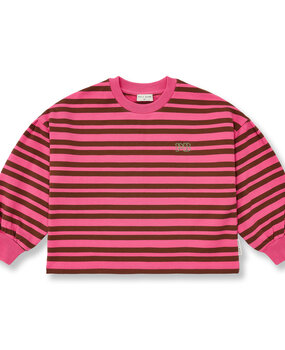 Petit Blush Easy Sweater Stripe Stripe Pink/Brown
