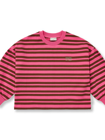 Petit Blush Easy Sweater Stripe Stripe Pink/Brown