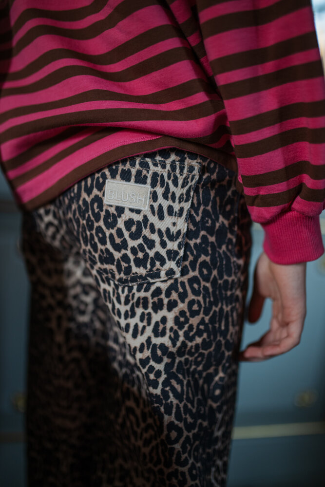Petit Blush Easy Sweater Stripe Stripe Pink/Brown Petit Blush Easy Sweater Stripe Stripe Pink/Brown