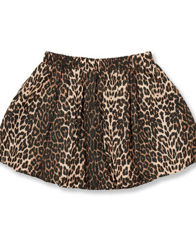 Petit Blush Ballon Skirt Leopard Aop