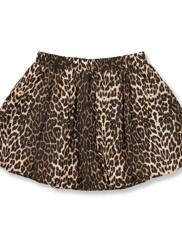 Petit Blush Ballon Skirt Leopard Aop