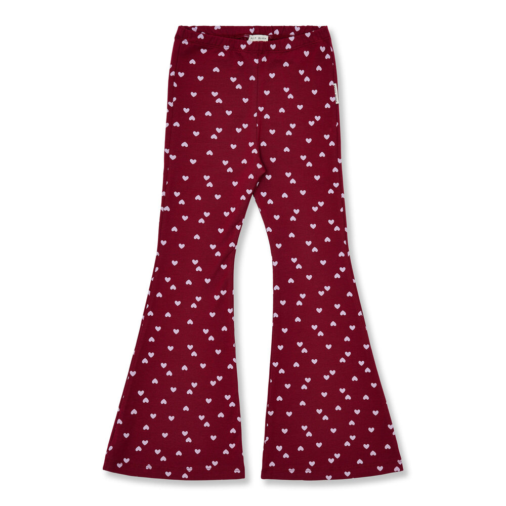 Petit Blush Bowie Flared Pants Hearts Aop Petit Blush Bowie Flared Pants Hearts Aop