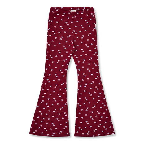 Petit Blush Bowie Flared Pants Hearts Aop Petit Blush Bowie Flared Pants Hearts Aop