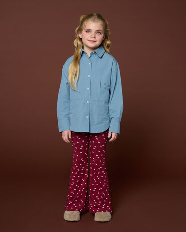Petit Blush Bowie Flared Pants Hearts Aop Petit Blush Bowie Flared Pants Hearts Aop
