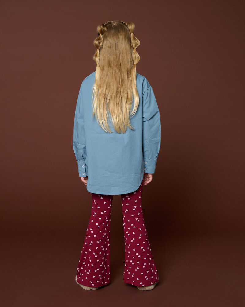 Petit Blush Bowie Flared Pants Hearts Aop Petit Blush Bowie Flared Pants Hearts Aop