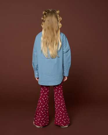 Petit Blush Bowie Flared Pants Hearts Aop Petit Blush Bowie Flared Pants Hearts Aop