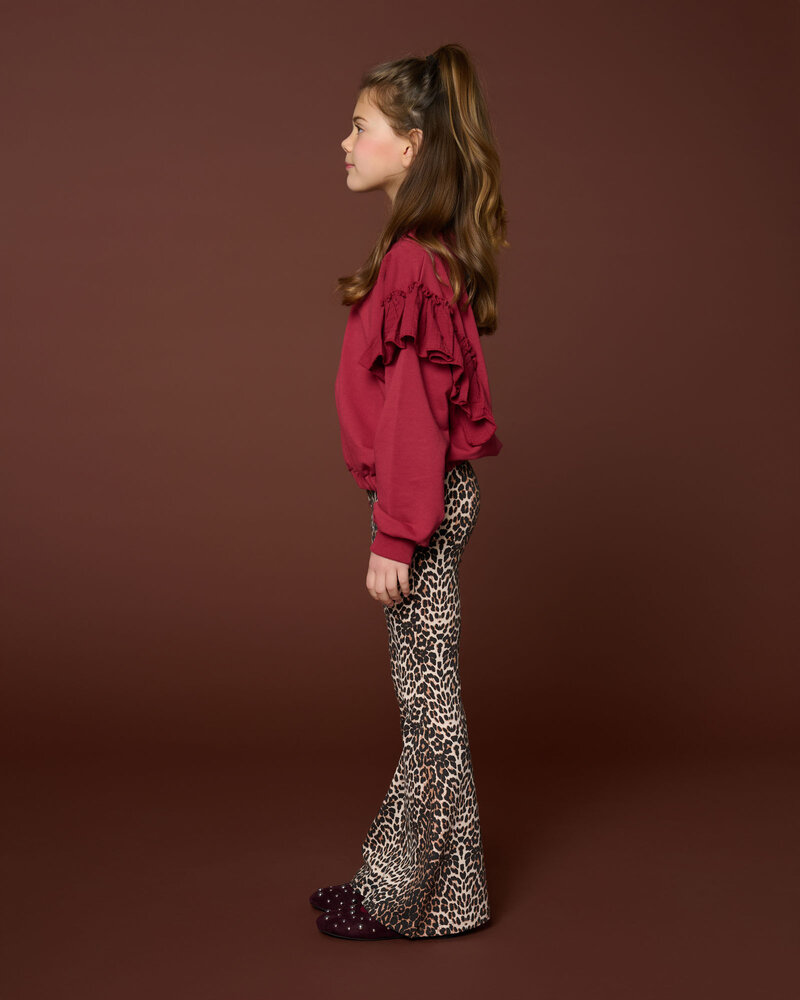 Petit Blush Bowie Flared Pants Leopard Aop Petit Blush Bowie Flared Pants Leopard Aop