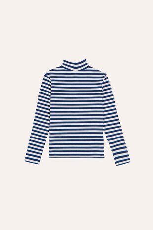 The Campamento Blue Stripes Turtle Neck Tshirt
