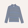 The Campamento Blue Stripes Turtle Neck Tshirt