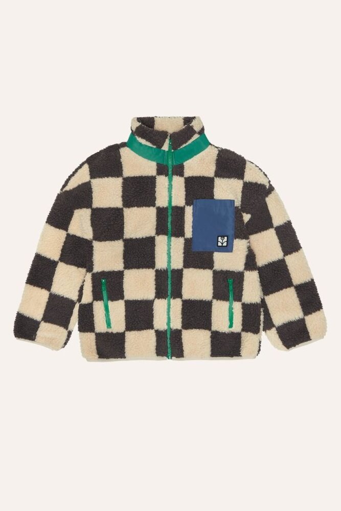 The Campamento Checked Teddy Jacket