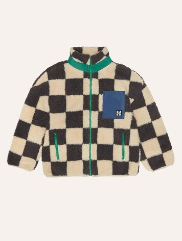The Campamento Checked Teddy Jacket