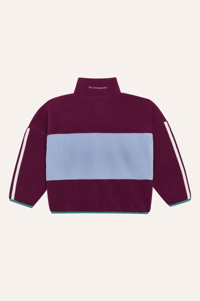 The Campamento Burgundy Polar Sweatshirt  vest