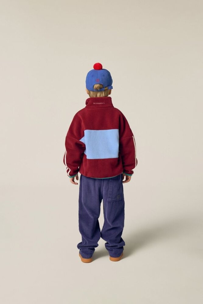 The Campamento Burgundy Polar Sweatshirt  vest