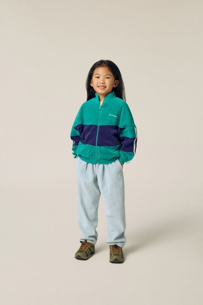 The Campamento Green Color Block Sweatshirt vest