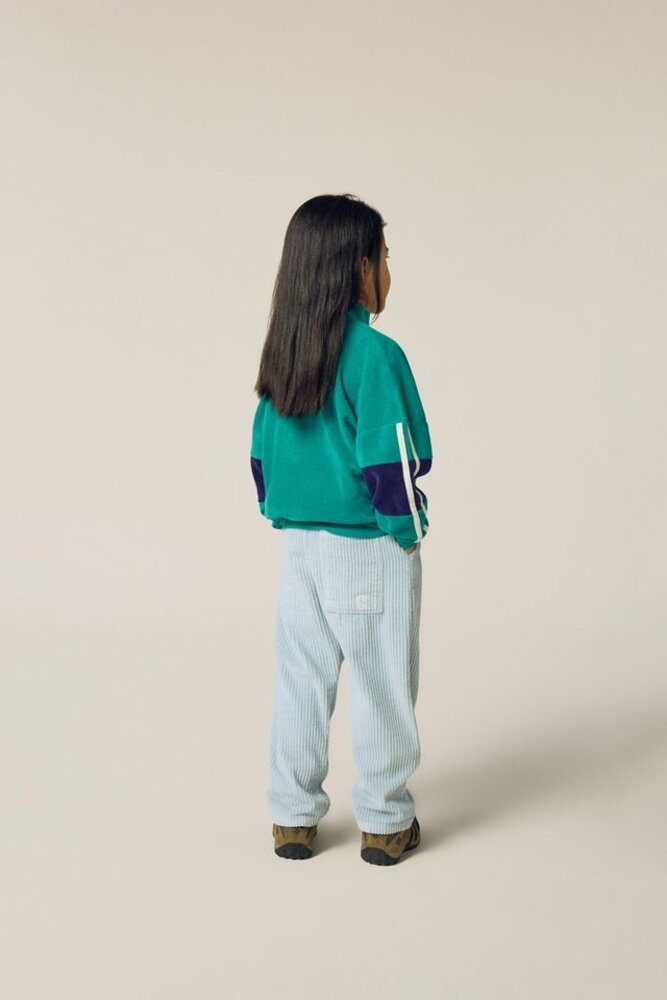 The Campamento Green Color Block Sweatshirt vest