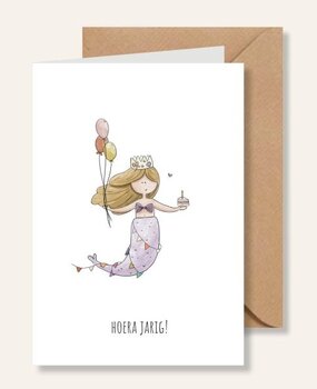 Juulz Illustrations Kaart verjaardag zeemeermin
