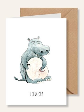 Juulz Illustrations Kaart Opa geworden