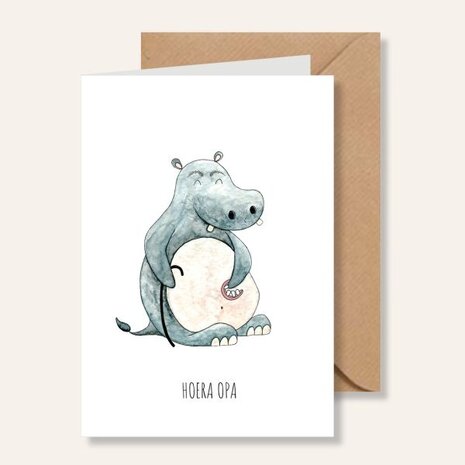 Juulz Illustrations Kaart Opa geworden Juulz Illustrations Kaart Opa geworden