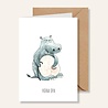 Juulz Illustrations Kaart Opa geworden Juulz Illustrations Kaart Opa geworden